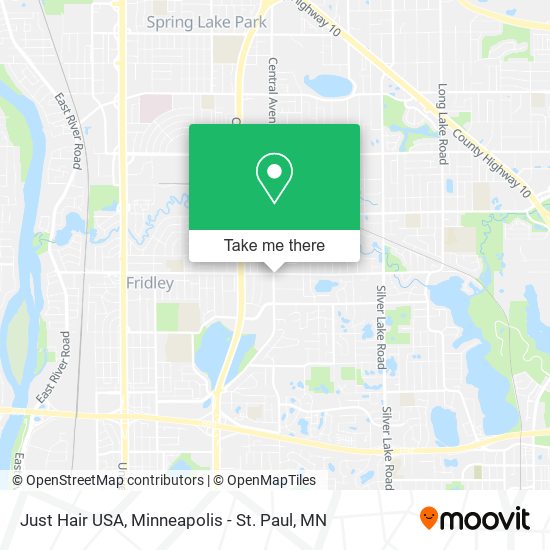 Mapa de Just Hair USA