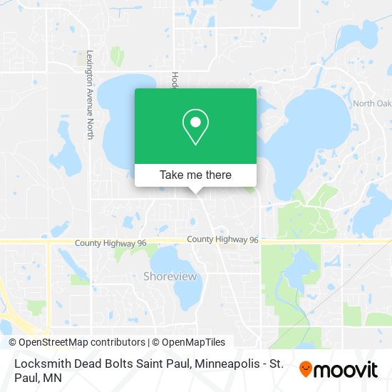 Locksmith Dead Bolts Saint Paul map