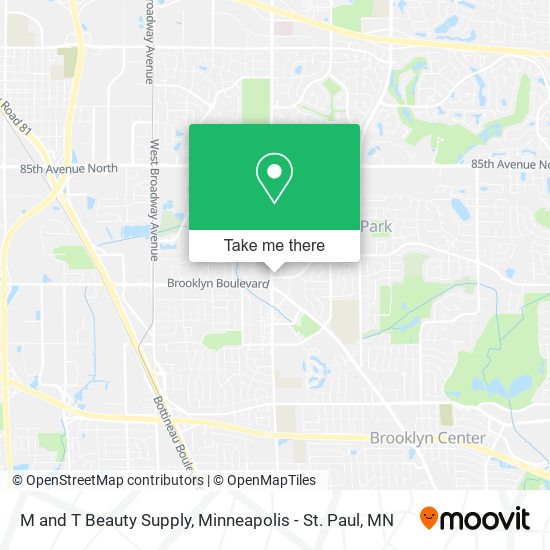 M and T Beauty Supply map