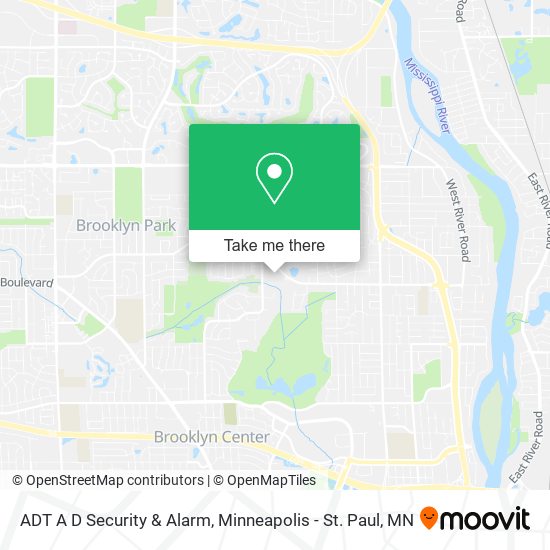 Mapa de ADT A D Security & Alarm