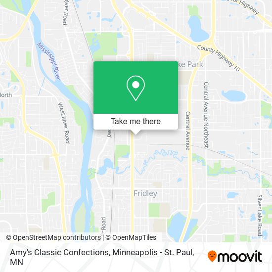 Amy's Classic Confections map