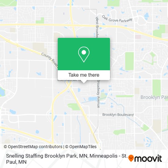 Snelling Staffing Brooklyn Park, MN map