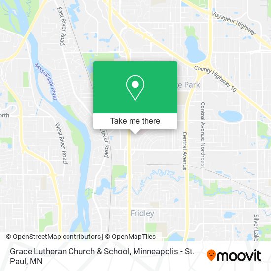 Mapa de Grace Lutheran Church & School