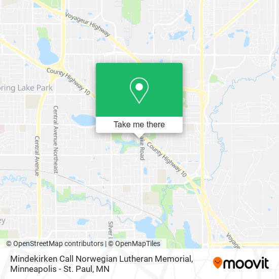 Mindekirken Call Norwegian Lutheran Memorial map