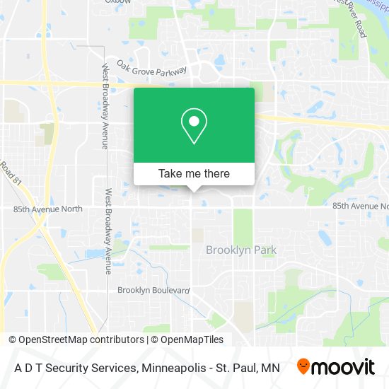 A D T Security Services map