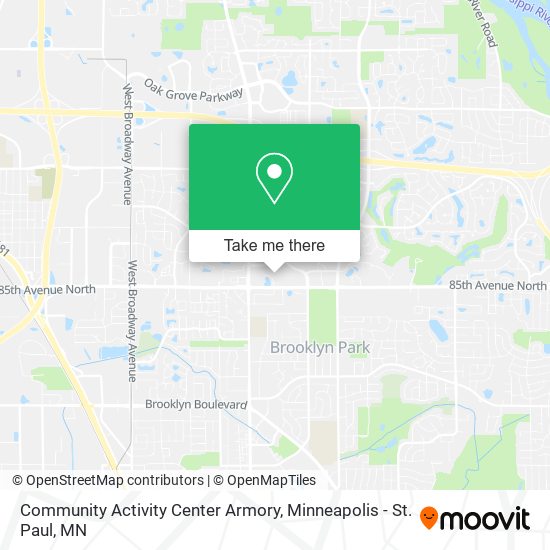 Community Activity Center Armory map