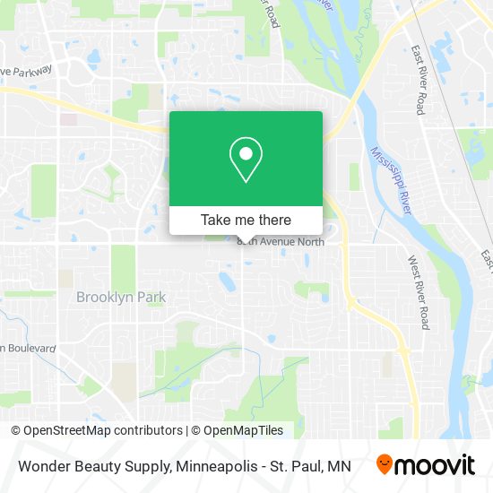 Mapa de Wonder Beauty Supply