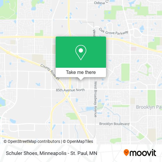 Mapa de Schuler Shoes