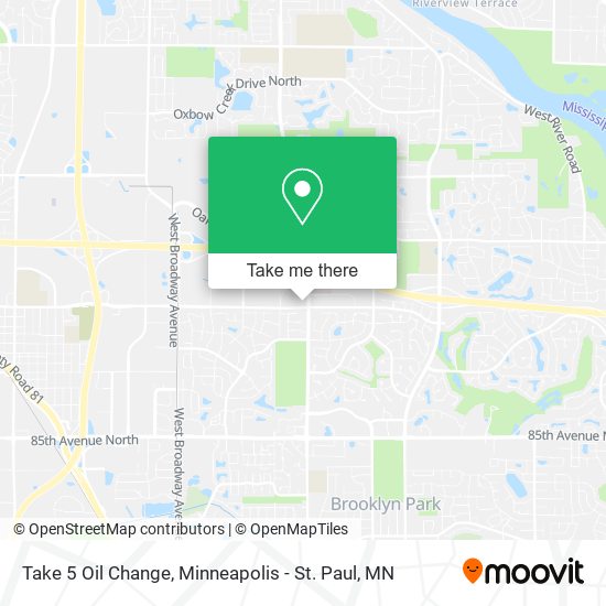 Mapa de Take 5 Oil Change