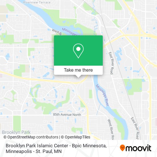 Brooklyn Park Islamic Center - Bpic Minnesota map