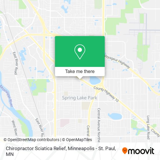 Chiropractor Sciatica Relief map