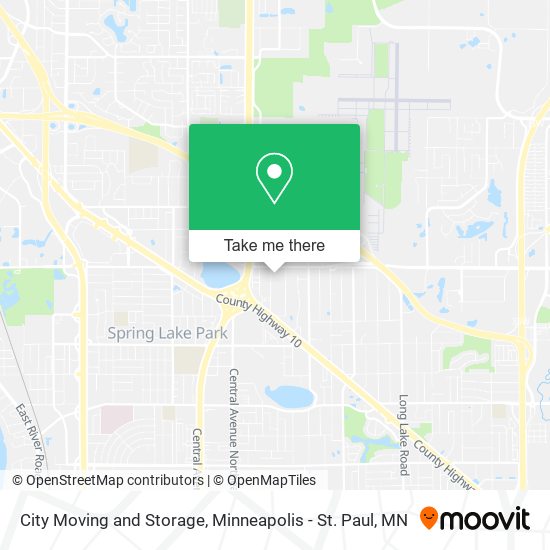 City Moving and Storage map