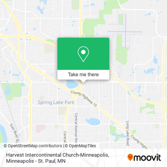 Mapa de Harvest Intercontinental Church-Minneapolis