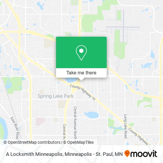 A Locksmith Minneapolis map