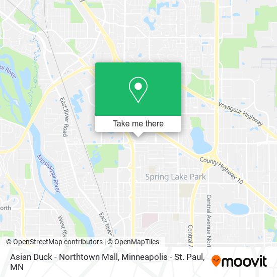 Mapa de Asian Duck - Northtown Mall