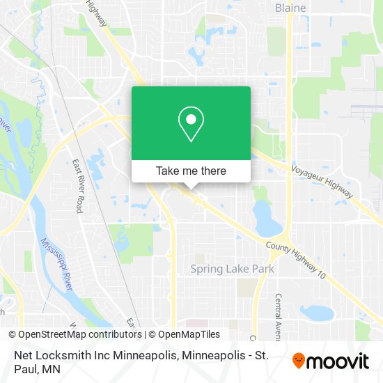 Net Locksmith Inc Minneapolis map