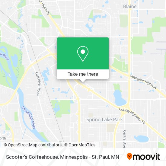 Scooter's Coffeehouse map