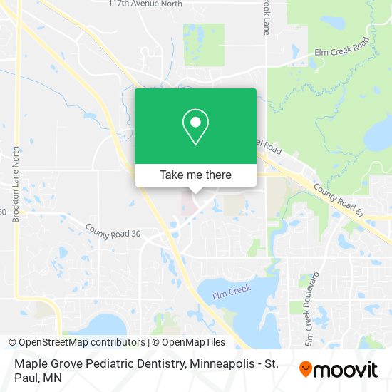 Mapa de Maple Grove Pediatric Dentistry