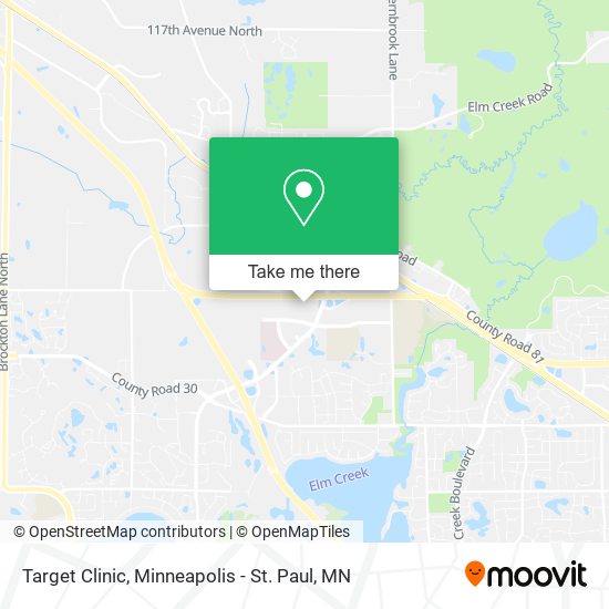 Target Clinic map