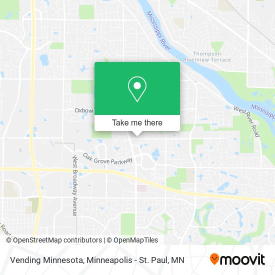Vending Minnesota map