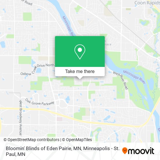 Bloomin' Blinds of Eden Pairie, MN map