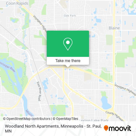 Mapa de Woodland North Apartments