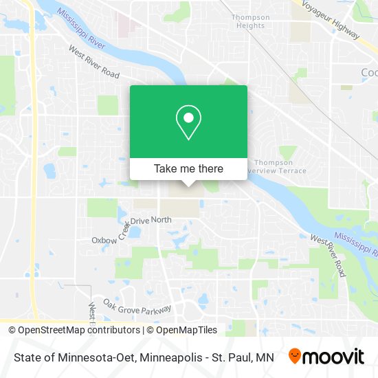 Mapa de State of Minnesota-Oet