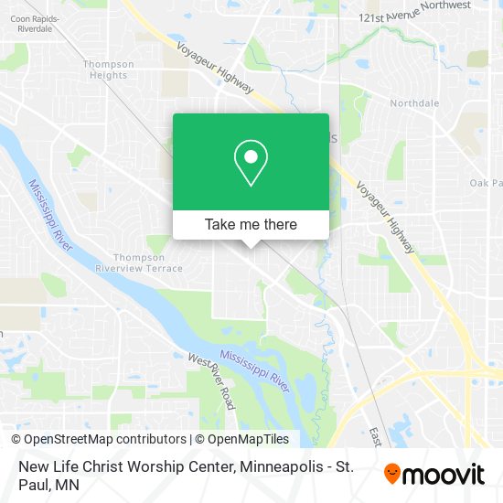 Mapa de New Life Christ Worship Center