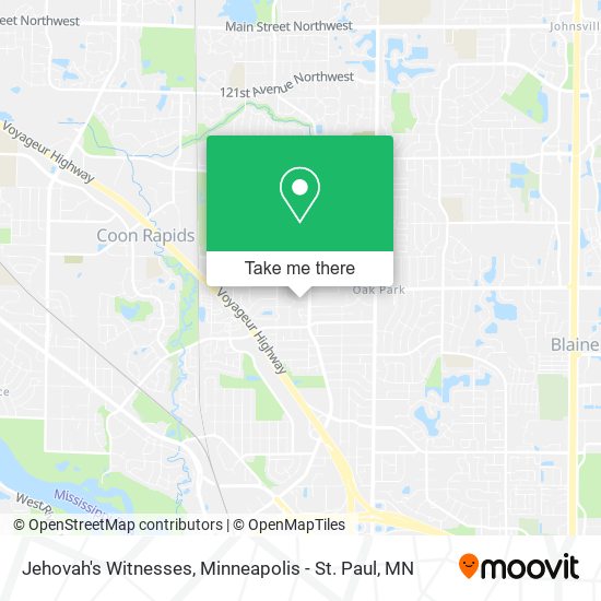 Jehovah's Witnesses map