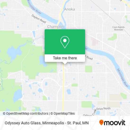 Mapa de Odyssey Auto Glass