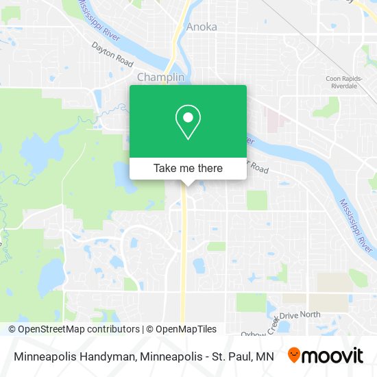 Minneapolis Handyman map