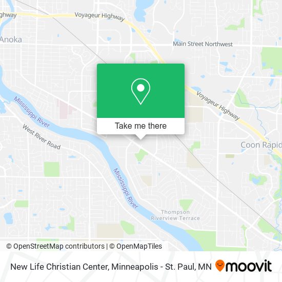 Mapa de New Life Christian Center