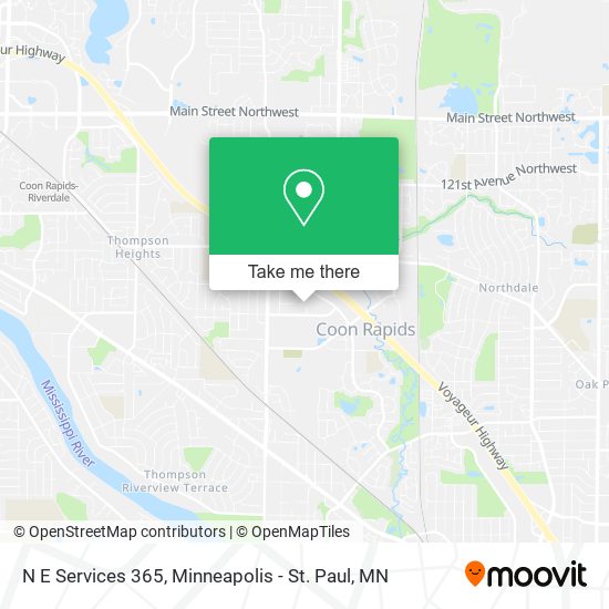 Mapa de N E Services 365