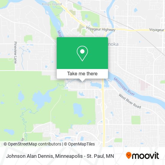 Johnson Alan Dennis map
