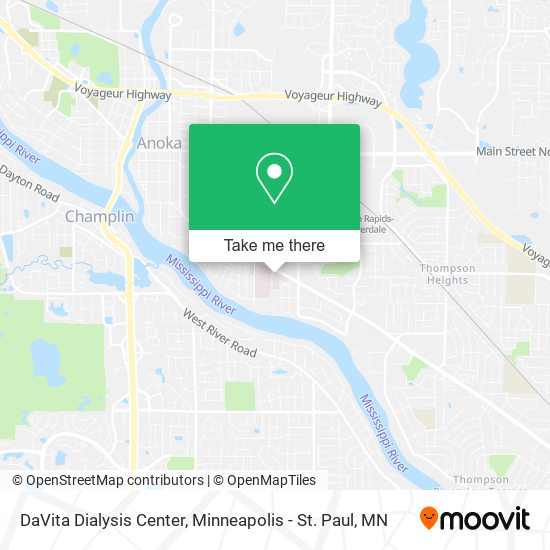 DaVita Dialysis Center map