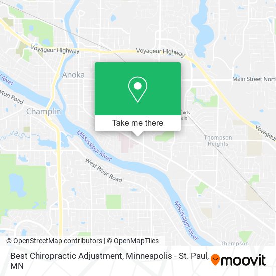 Best Chiropractic Adjustment map