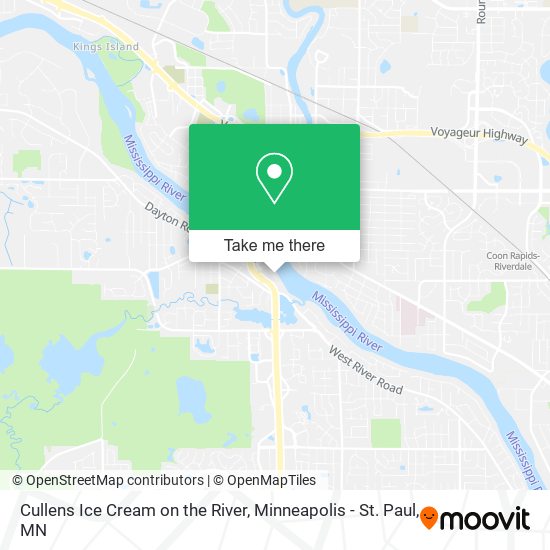 Cullens Ice Cream on the River map