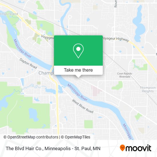Mapa de The Blvd Hair Co.