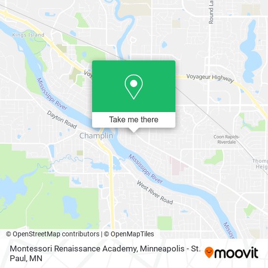 Mapa de Montessori Renaissance Academy