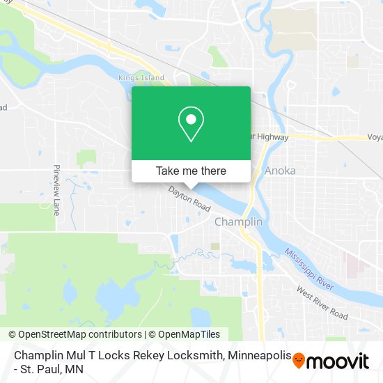 Champlin Mul T Locks Rekey Locksmith map