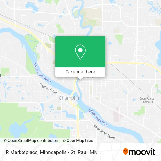 R Marketplace map