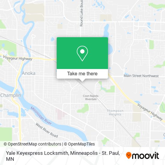 Mapa de Yale Keyexpress Locksmith
