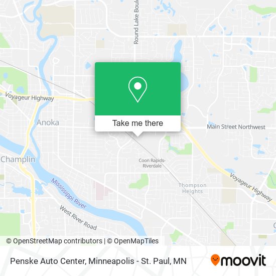 Mapa de Penske Auto Center
