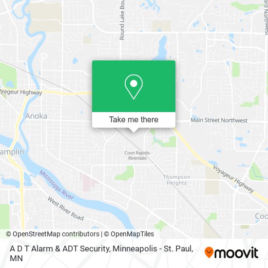 Mapa de A D T Alarm & ADT Security