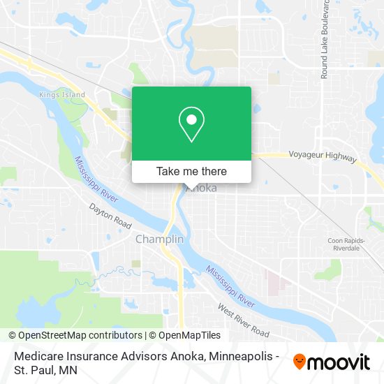 Medicare Insurance Advisors Anoka map