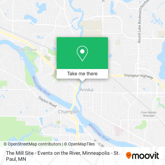 Mapa de The Mill Site - Events on the River