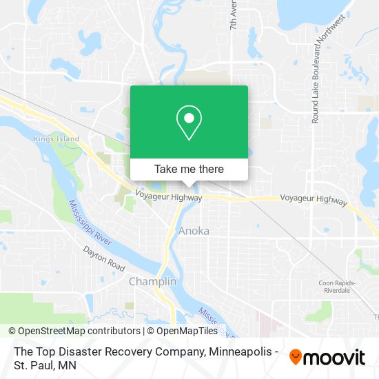 The Top Disaster Recovery Company map