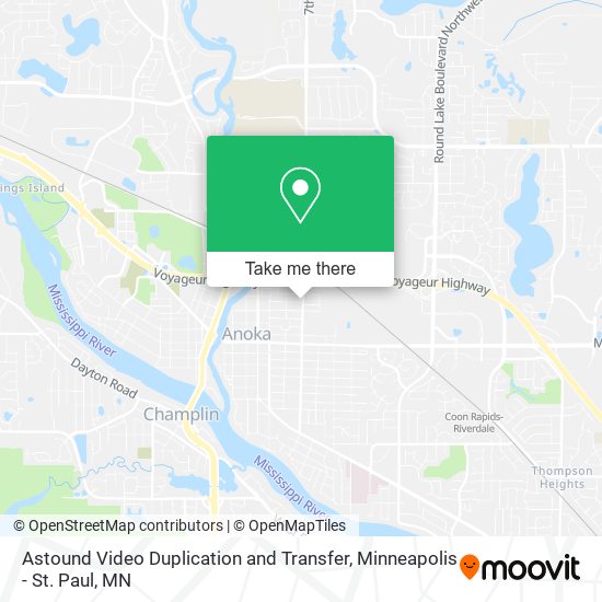 Astound Video Duplication and Transfer map