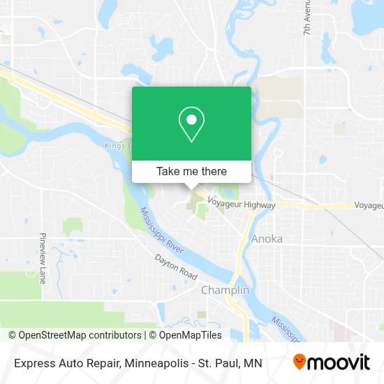 Express Auto Repair map