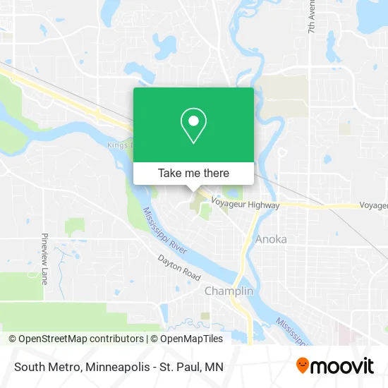 South Metro map